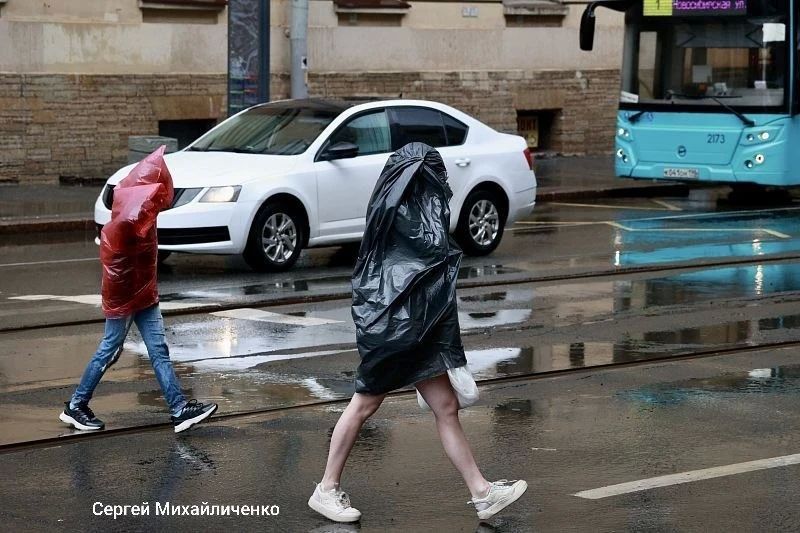 Сильные ливни ждут Петербург завтра, 17 июня