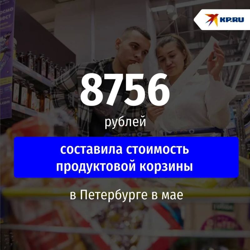 Продуктовая корзина в Петербурге пробила отметку в 9 тысяч