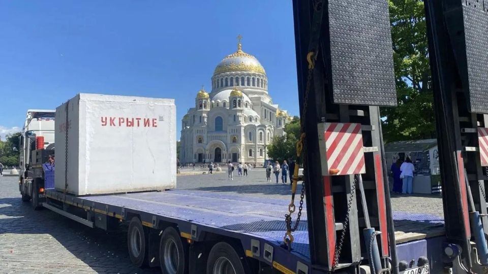 В Кронштадте устанавливают бетонные укрытия от БПЛА