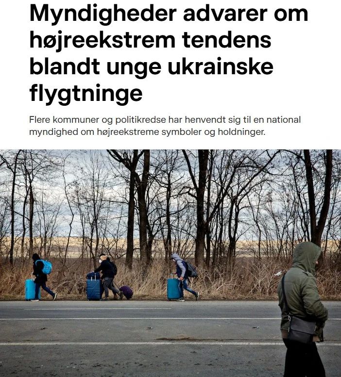 В Дании наконец-то заметили украинских неонацистов с символикой CC, но есть нюанс