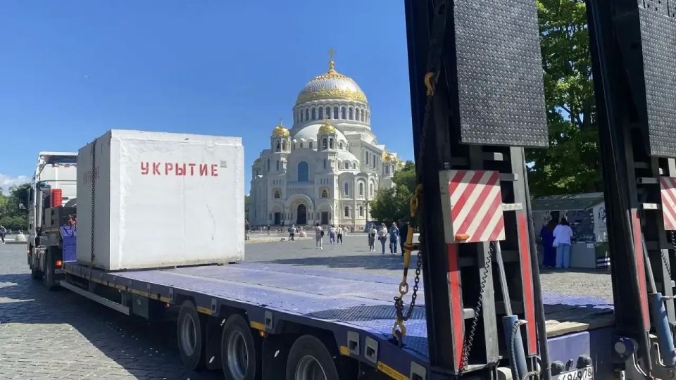 Бетонные укрытия на случай атак БПЛА устанавливают в Кронштадте Бетонные укрытия на случай атак БПЛА устанавливают в Кронштадте