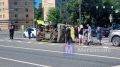 В ДТП легковушка столкнулась со скорой и опрокинула её