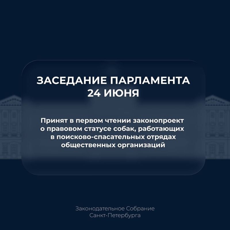 Депутаты приняли в первом чтении законопроект о правовом статусе собак, работающих в поисково-спасательных отрядах общественных организаций