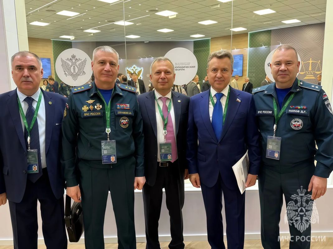 Делегация МЧС России принимает участие в XIV Петербургском международном юридическом форуме Делегация МЧС России принимает участие в XIV Петербургском международном юридическом форуме