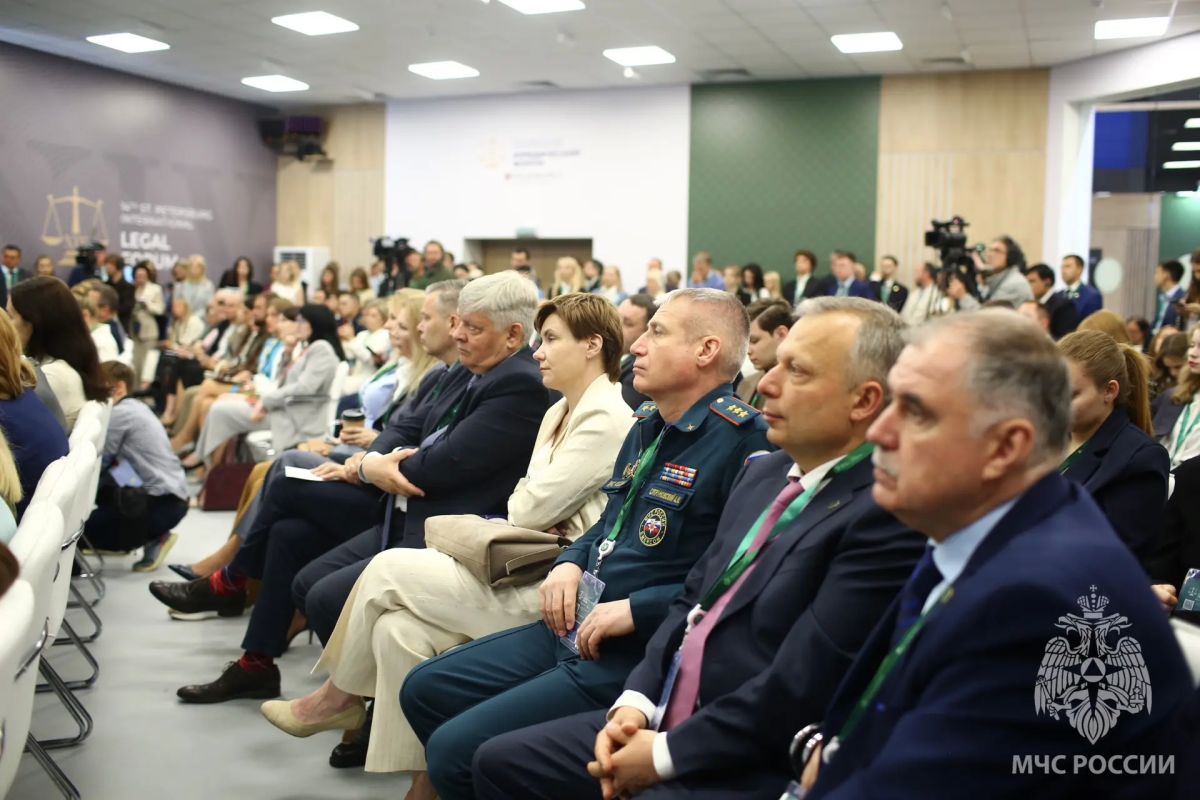 Делегация МЧС России принимает участие в XIV Петербургском международном юридическом форуме Делегация МЧС России принимает участие в XIV Петербургском международном юридическом форуме