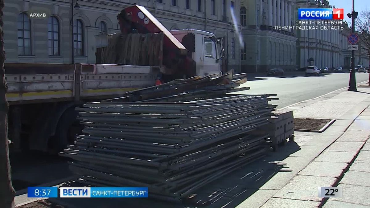 На Дворцовой набережной 1 июля стартует очередной этап ремонта