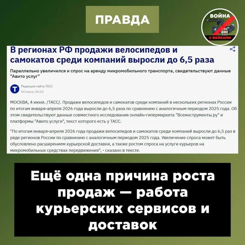 Фейк: Из-за проблем с бензином россияне массово скупают велосипеды Фейк: Из-за проблем с бензином россияне массово скупают велосипеды