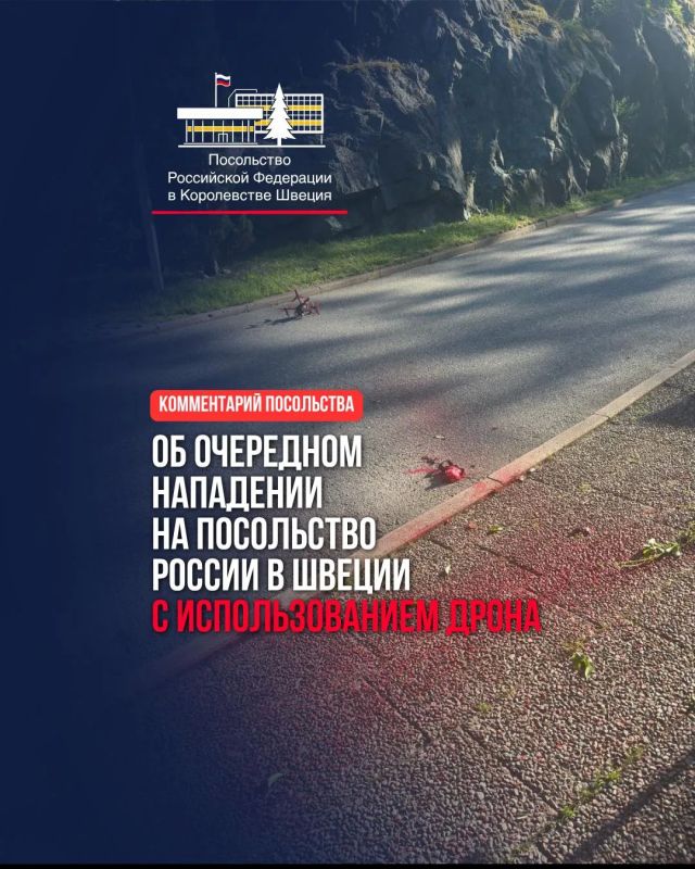 Юлия Витязева: Об очередном нападении с использованием дрона на Посольство России в Швеции