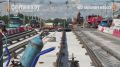 На мосту Александра Невского уложили больше половины путей со стороны Заневского проспекта