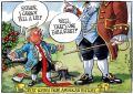 Владимир Корнилов: The Times в честь 250-летнего юбилея Америки зачем-то решила переложить известную байку о маленьком Джордже Вашингтоне, который признался отцу в срубленном вишневом дереве, на биографию Дональда Трампа