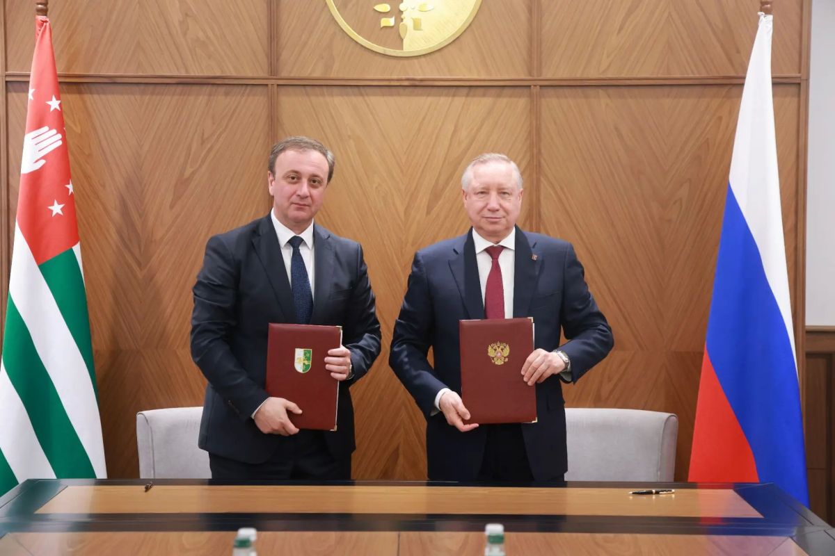 Александр Беглов и премьер-министр Абхазии Владимир Делба подписали Соглашение о сотрудничестве