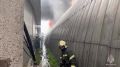 Мощный пожар на Софийской охватил утром рынок «Александрия»