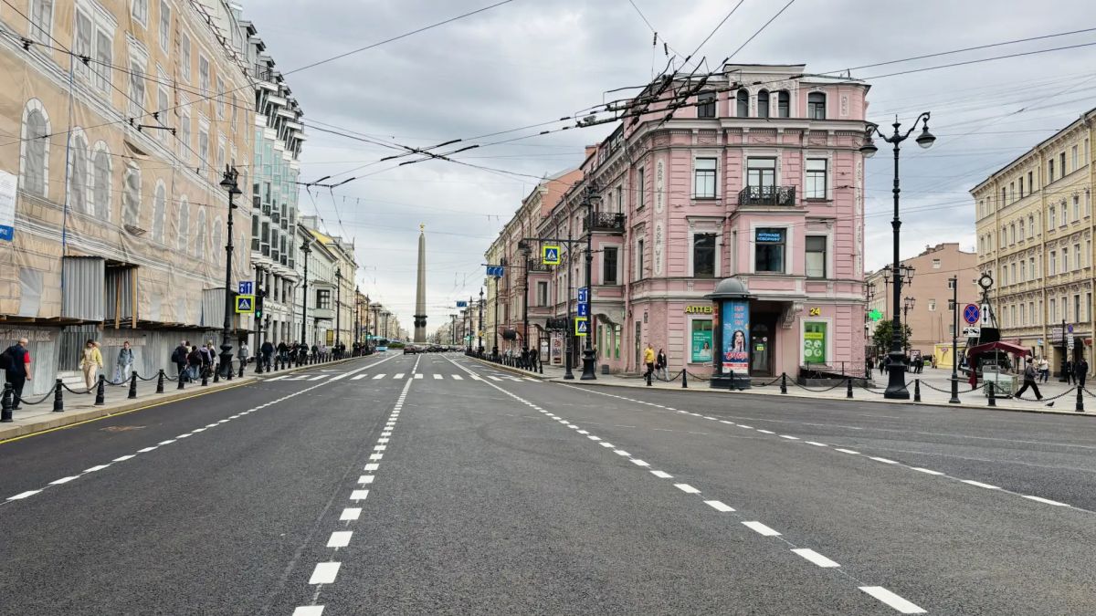 Первый этап ремонта Невского завершён