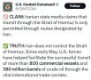 Олег Царёв: Центральное командование Армии США (CENTCOM) заявило, что с начала мая через Ормуз, при содействии США, прошло более 800 коммерческих судов с 380 млн баррелей нефти