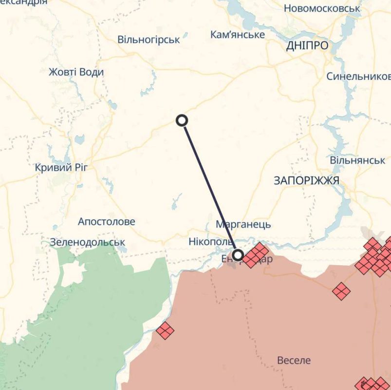 Юлия Витязева: Российский FPV-дрон впервые атаковал трассу Днепр - Кривой Рог, что примерно в 75 км от линии фронта, сообщают местные паблики Юлия Витязева: Российский FPV-дрон впервые атаковал трассу Днепр - Кривой Рог, что примерно в 75 км от линии фронта, сообщают местные паблики