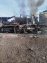 Уничтоженный локомотив в районе Пятихаток Днепропетровской области