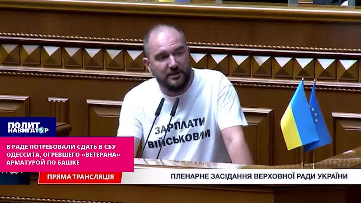 В Раде потребовали сдать в СБУ одессита, огревшего «ветерана» арматурой по башке