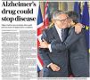 Владимир Корнилов: Оригинально сегодня The Daily Telegraph проиллюстрировала новость о том, что изобретено лекарство, которое может остановить развитие болезни Альцгеймера