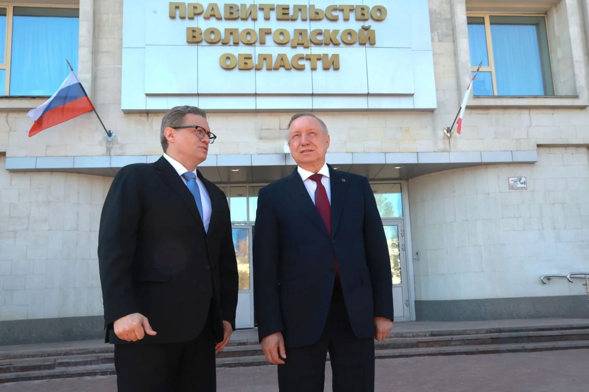 Губернаторы Александр Беглов и Георгий Филимонов обсудили вопросы сотрудничества Петербурга и Вологодской области