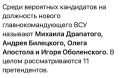 Юлия Витязева: Судя по тому, что место министра обороны хутора до сих пор вакантно, а главкомом до сих пор числится Сырок, все 11 кандидатов отказались подставлять свои головы и задницы