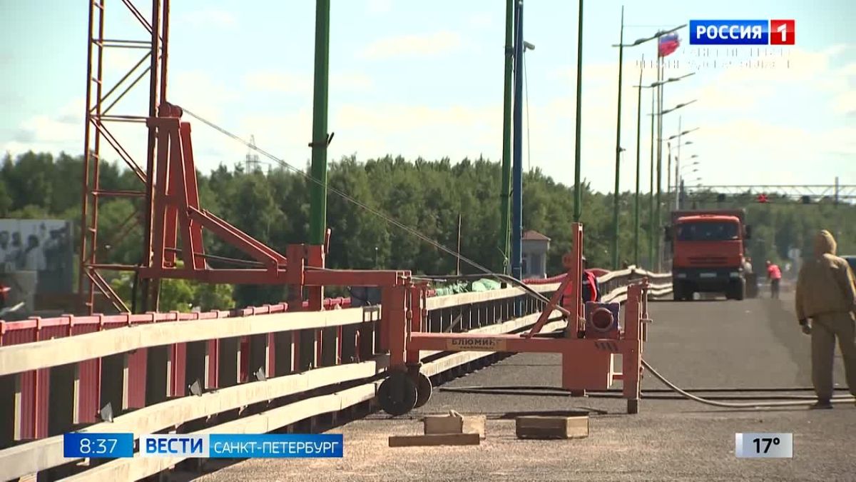 Движение по Ладожскому мосту на трассе "Кола" ночью закроют на два часа
