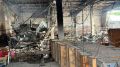 Все, что осталось от грузового отделения "Новой почты" в Изюме в Харьковской области