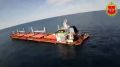 Кадры поражения балкера в северо-западной части Черного моря