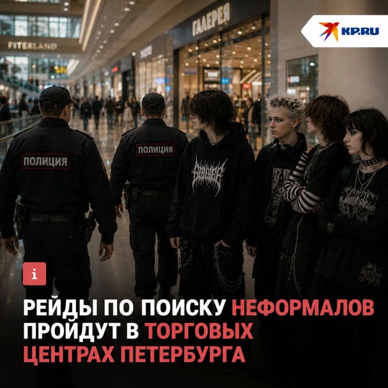 В торговых центрах Петербурга пройдут рейды по поиску неформалов