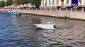 Катер без экипажа для доставки документов на выборах показали в Петербурге, передает корреспондент ТАСС
