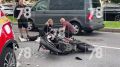 Ещё одно ДТП с участием байкера произошло в центре Петербурга