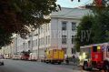 Пожар площадью 110 «квадратов» тушат вблизи Финляндского вокзала