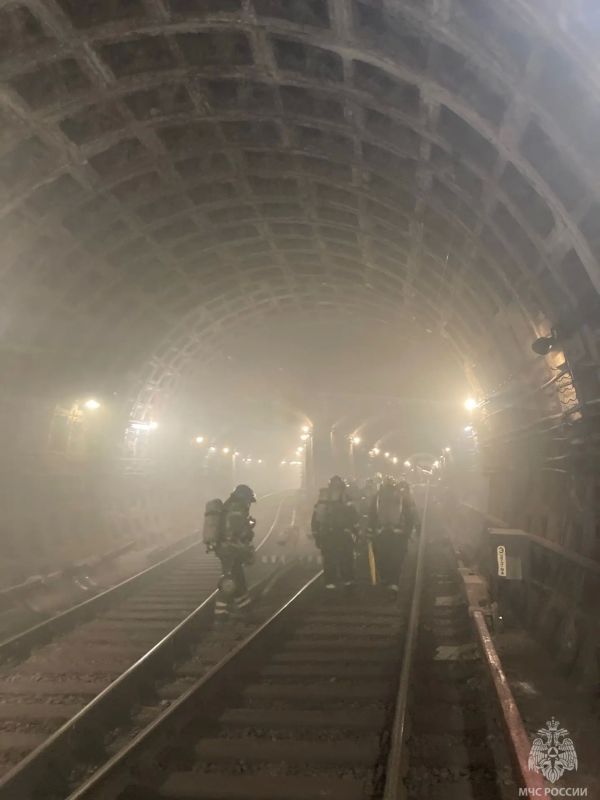 Условный пожар в подземке. Условный пожар в подземке.