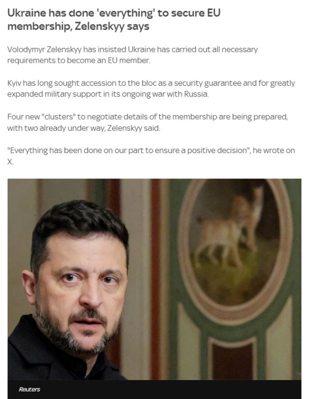 ‘Украина сделала все, чтобы обеспечить себе членство в ЕС’ – Зеленский отказывается соглашаться с выводами The Economist