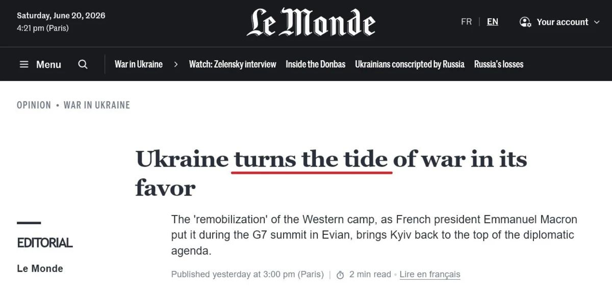 TURNING THE TIDE: Западные СМИ обещали перелом хода войны, а получили отрицательный рост территории Украины TURNING THE TIDE: Западные СМИ обещали перелом хода войны, а получили отрицательный рост территории Украины