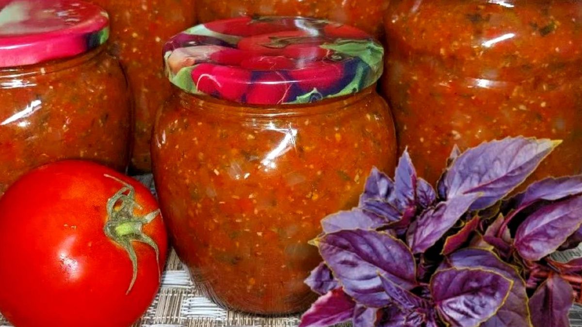 Неповторимый базиликовый соус на зиму