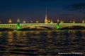В ночь на 9 августа Дворцовый, Троицкий мост и мост Бетанкура подсветят оливковым и зелёным в память о завершении Ленинградской битвы