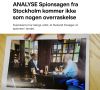 Владимир Корнилов: Это просто чудесно! Сегодня целый ряд шведских газет публикуют захватывающую шпионскую историю от своей спецслужбы Spo