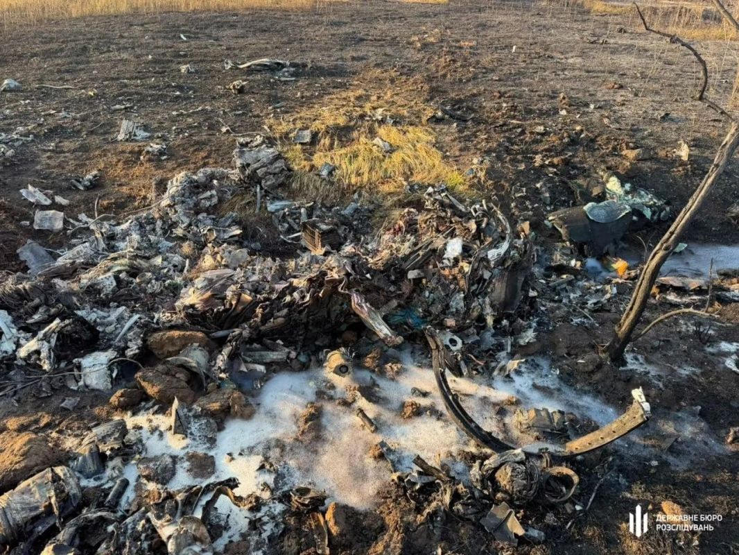 Обломки потерпевшего крушение накануне истребителя МиГ-29 ВВСУ в Одесской области Обломки потерпевшего крушение накануне истребителя МиГ-29 ВВСУ в Одесской области