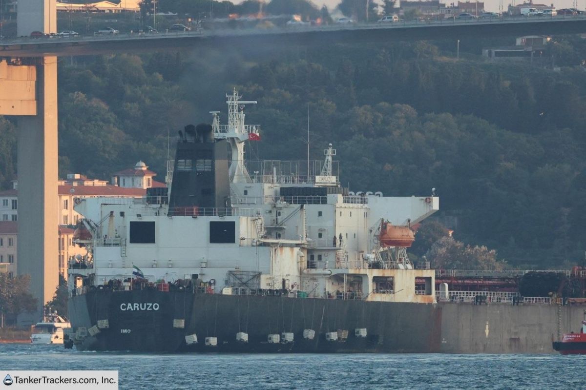 Олег Царёв: Tanker Trackers опубликовал фото самодельной антидроновой защиты на российском теневом танкере Caruzo, который находится сейчас в районе Босфора с 1 млн баррелей нефти Олег Царёв: Tanker Trackers опубликовал фото самодельной антидроновой защиты на российском теневом танкере Caruzo, который находится сейчас в районе Босфора с 1 млн баррелей нефти