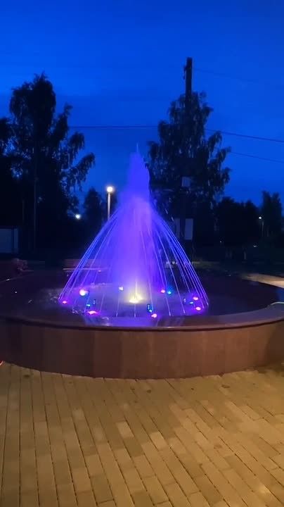 В деревне Красноозерное появился фонтан