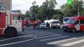 Площадь пожара на крыше отеля составляет 100 кв. метров, два человека пострадали