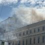 Серьёзный пожар в самом центре исторического Питера — на Гороховой напротив Александровского сада