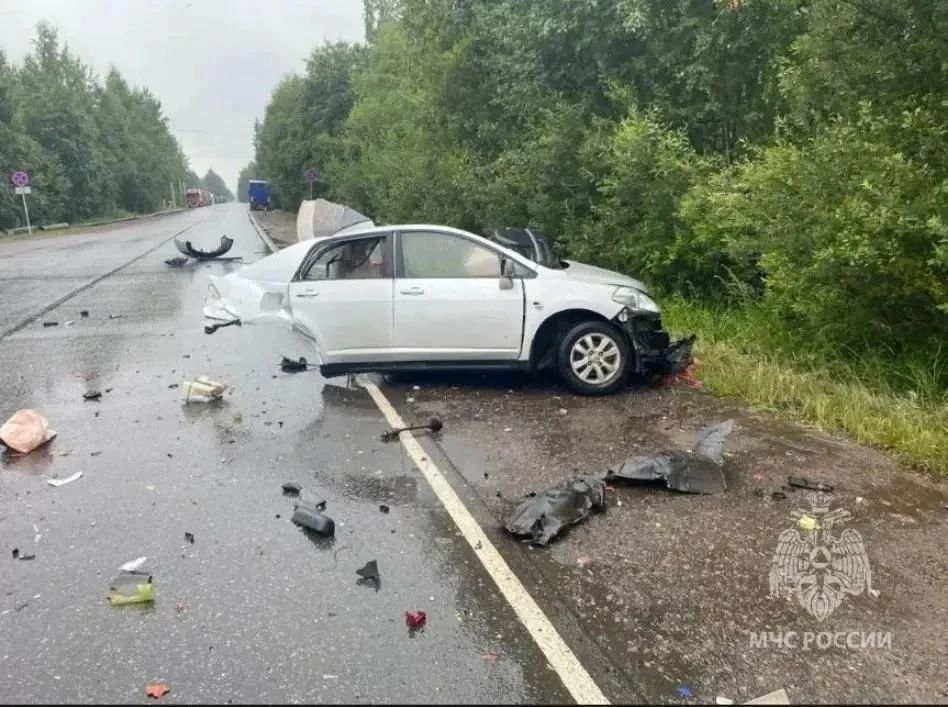 Пенсионерка на "Ниссане" устроила смертельное ДТП с "Теслой" во Всеволожске