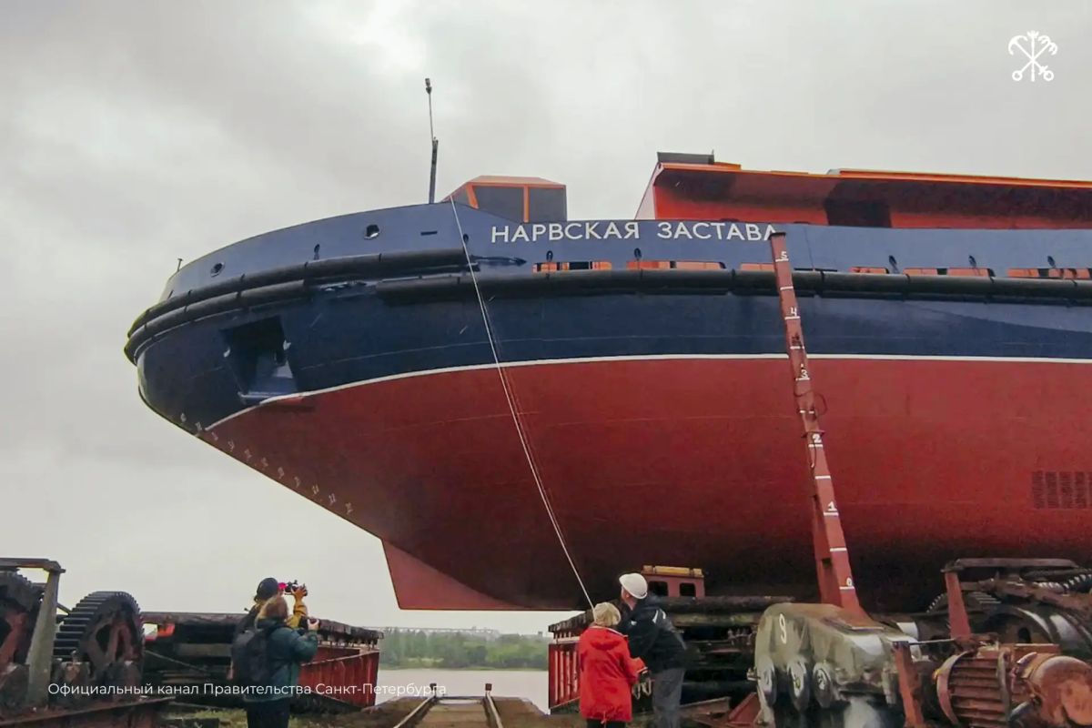 Ледокол «Нарвская застава» торжественно спустили на воду — он удвоит мощь ледокольного флота Северной столицы Ледокол «Нарвская застава» торжественно спустили на воду — он удвоит мощь ледокольного флота Северной столицы