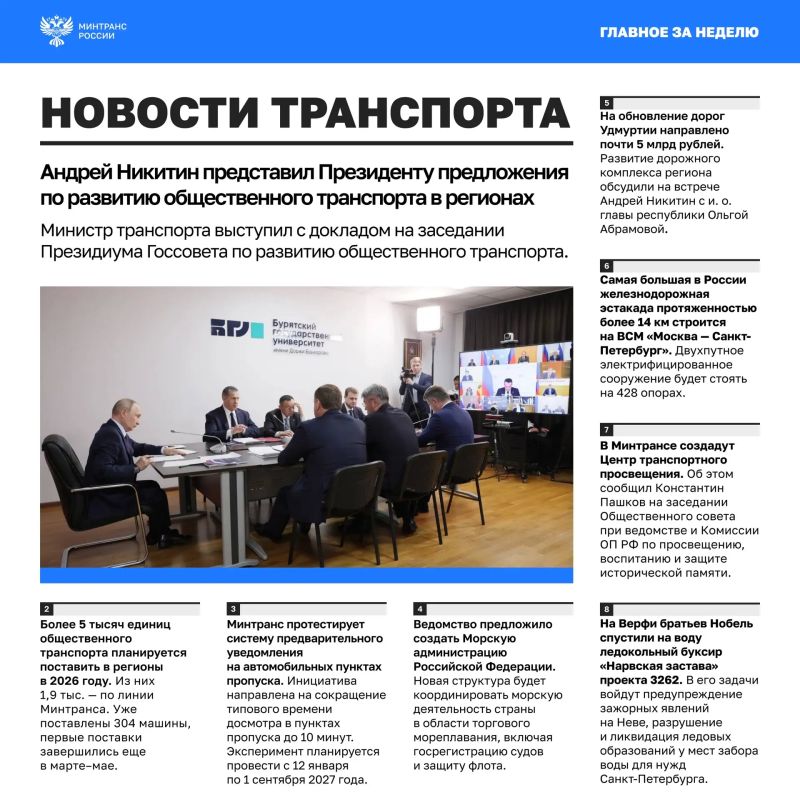 Главное за минувшую неделю