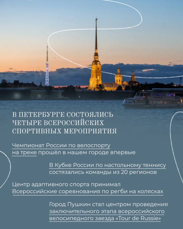 Александр Беглов: Прошедшая неделя выдалась богатой на яркие спортивные мероприятия Александр Беглов: Прошедшая неделя выдалась богатой на яркие спортивные мероприятия