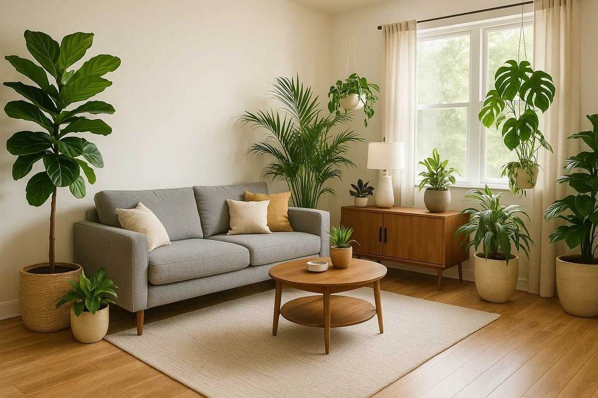 Как сделать свою гостиную зеленее: простые советы по выбору комнатных растений