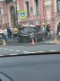 В Санкт-Петербурге автомобиль вылетел на тротуар после ДТП и сбил пешеходов
