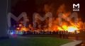 Пожар охватил 82 тысячи м логистического центра в петербургском Колпино