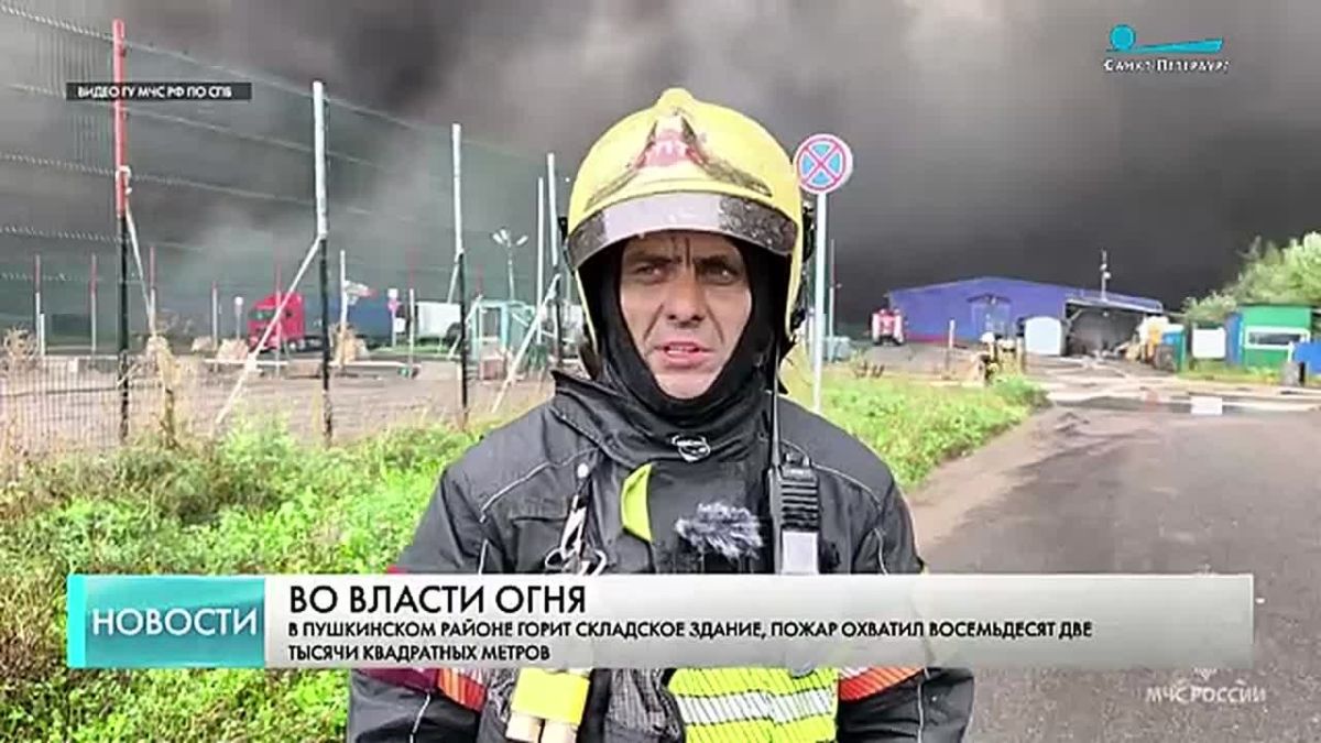 Прямо сейчас более 200 спасателей работают на месте крупного пожара